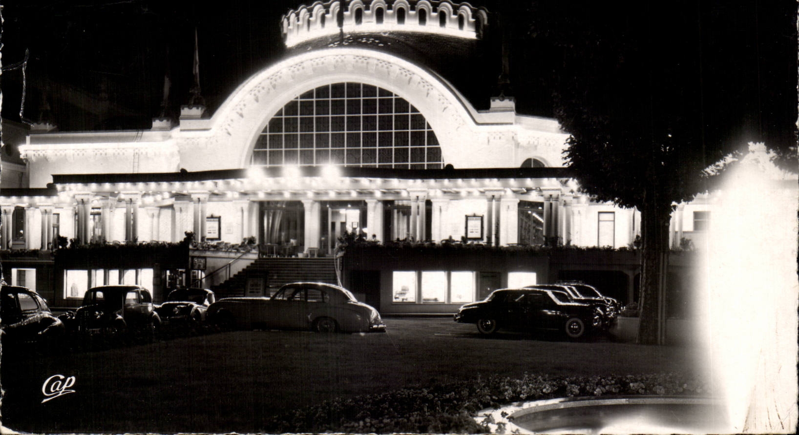 CPSM Evian les Bains Le casino illumine