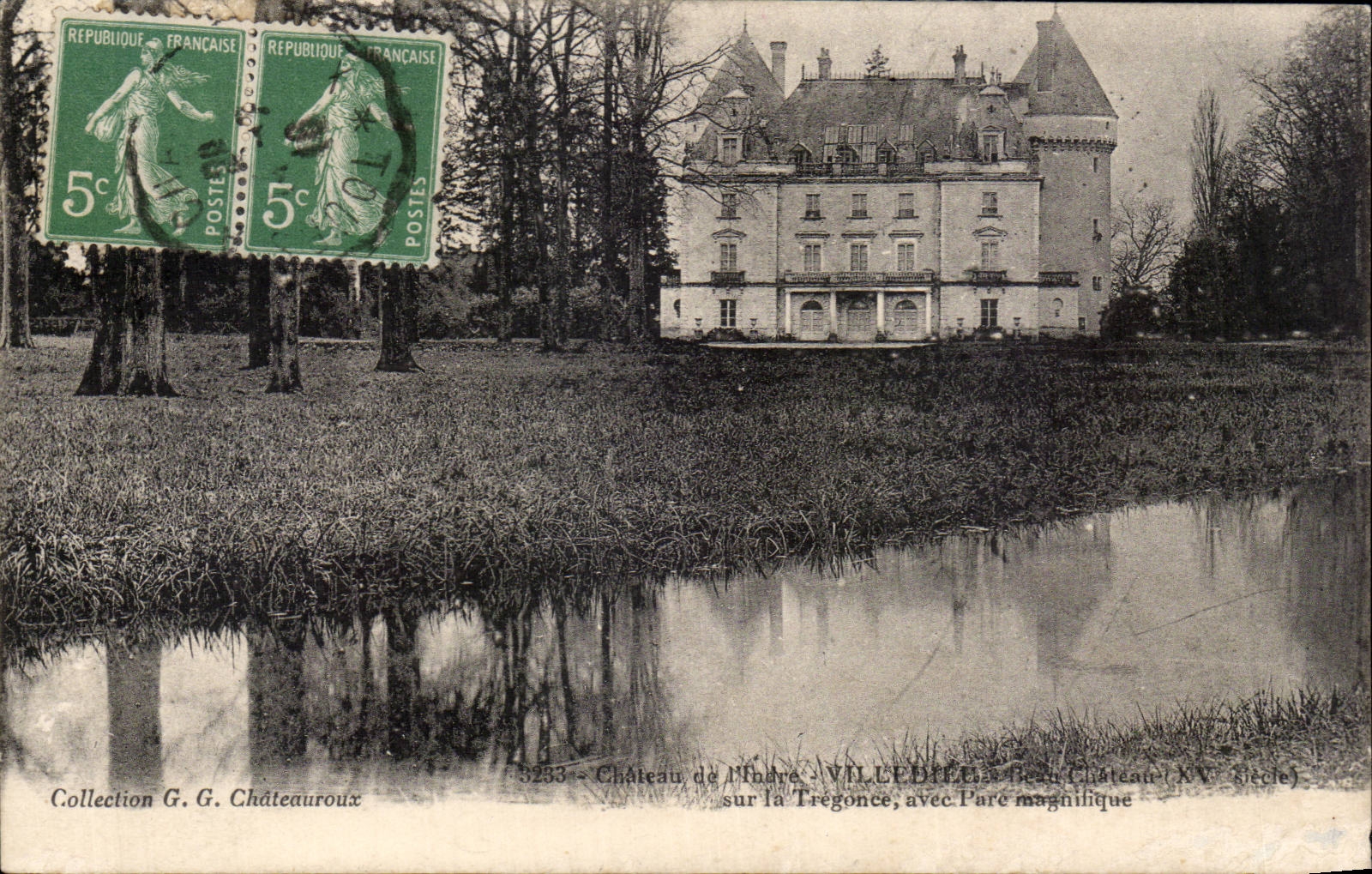 CPA Chateau de l indre Villedieu Sur la Tregonce 