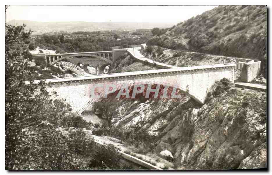 CPSM Montpeyroux Les 3 ponts sur l Herault