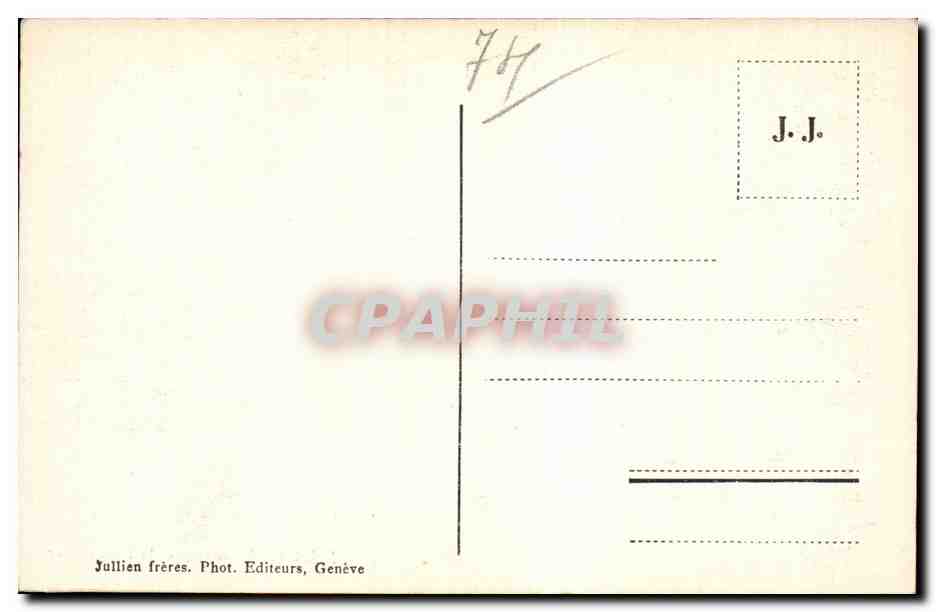 Chamonix - Le Mont Blanc - CPA  — Verso