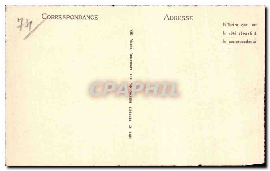 Chamonix - Le Mont Blanc - CPA  — Verso
