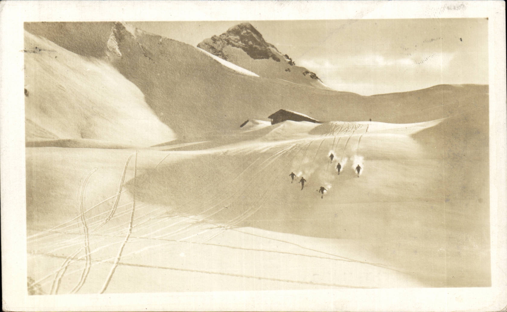 Skiés au Col de Voza — Chamonix-Mont-Blanc — Carte postale