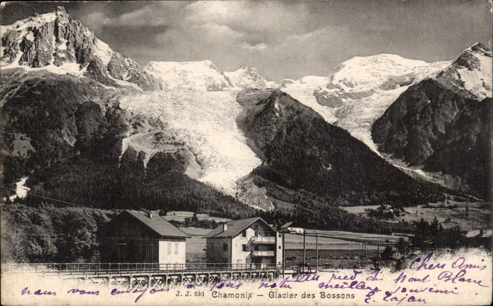 Chamonix - Glacier des Bossons - CPA 