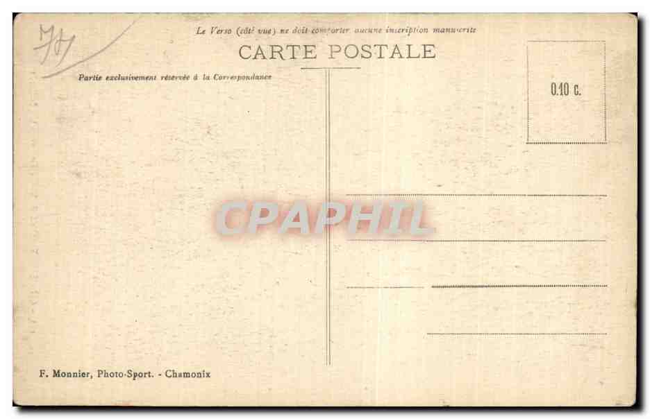 Chamonix - Le Mont Blanc - Solitude - CPA  — Verso