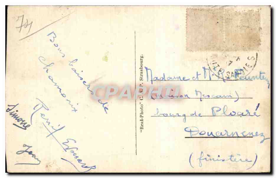 Chamonix - Le Mont Blanc - L Aiguille Vert et le Dru - CPA  — Verso
