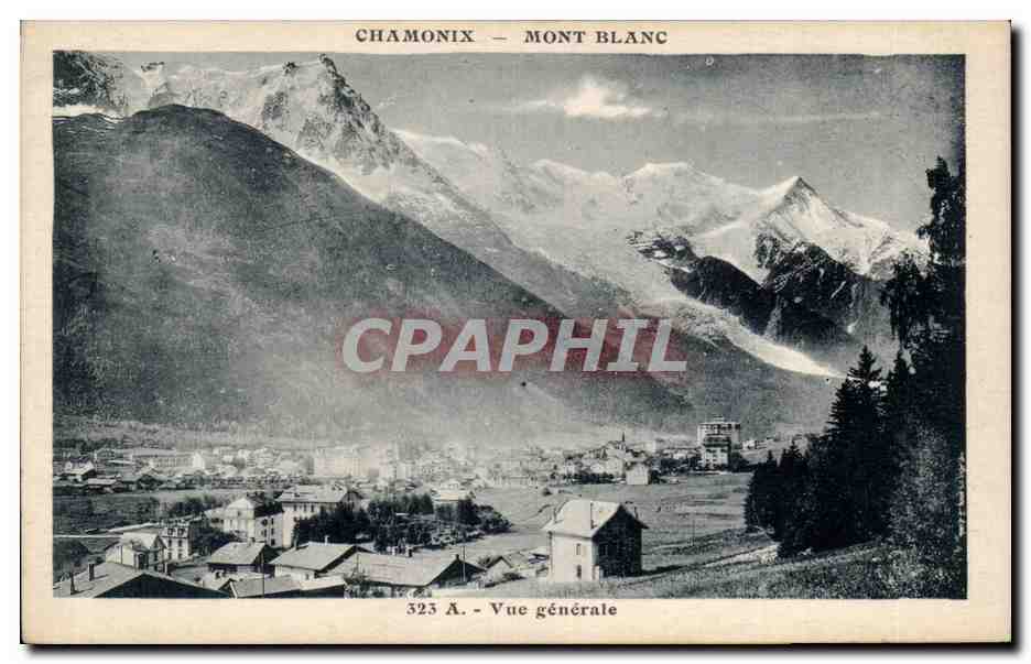 Chamonix - Vue Generale - Mont Blanc - CPA 