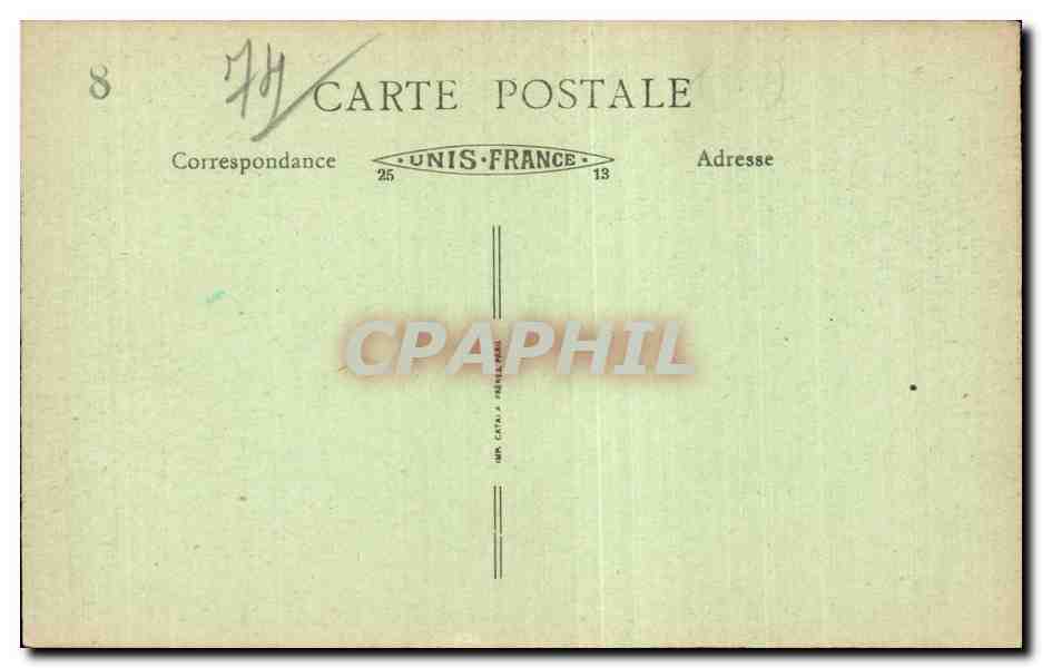 Chamonix - Vue Generale - Mont Blanc - CPA  — Verso