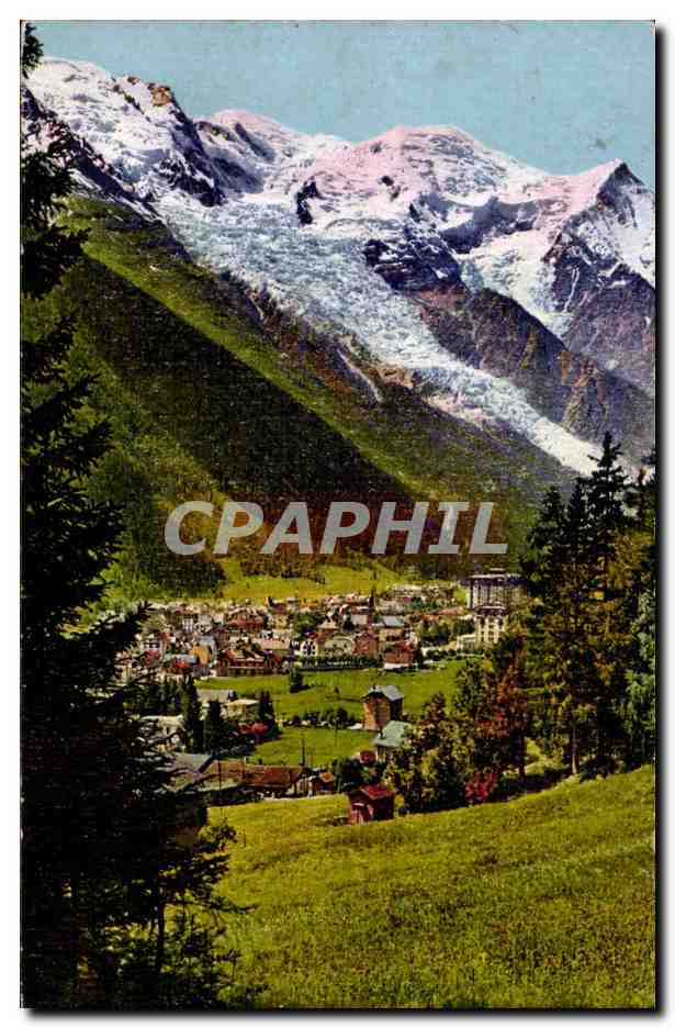 Chamonix - Vue Generale - Mont Blanc - CPA 