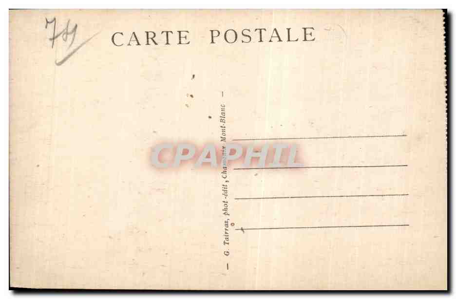 Chamonix - Vue Generale - Mont Blanc - CPA  — Verso