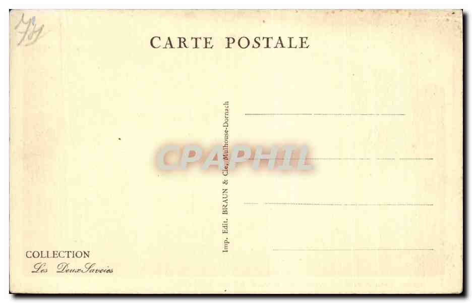 Chamonix - Vue Generale - Le Brevent - CPA  — Verso