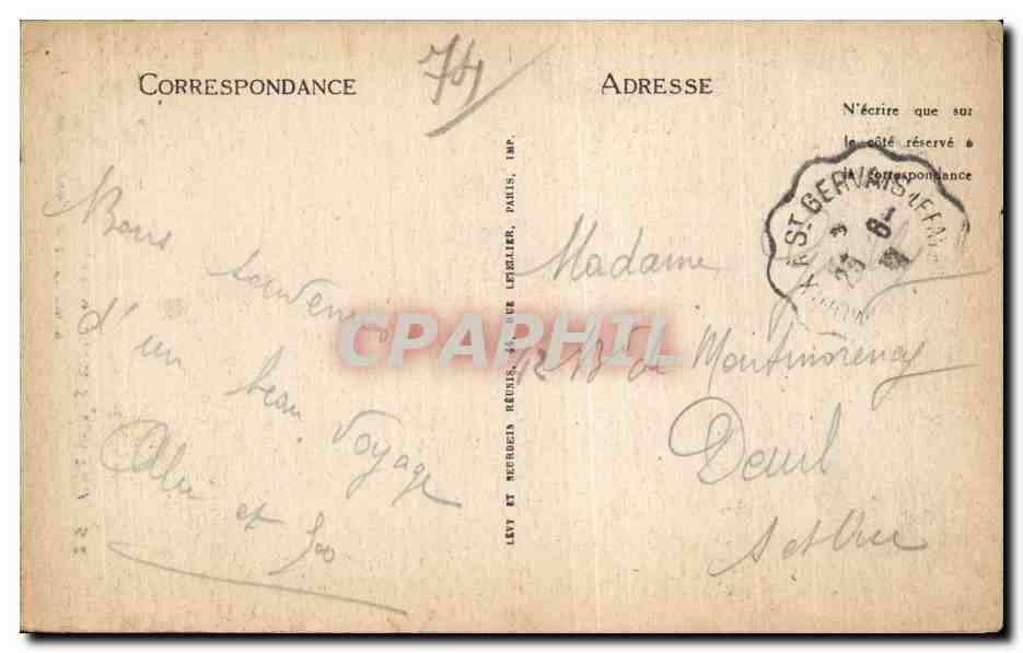 Chamonix - Le Mont Blanc - CPA  — Verso