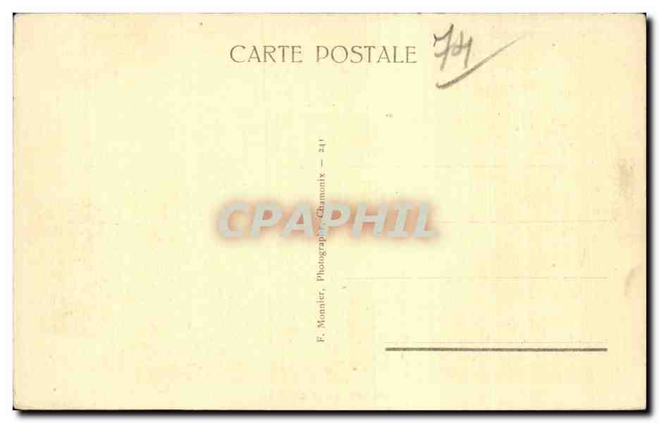 Chamonix - Le Brevent - CPA  — Verso