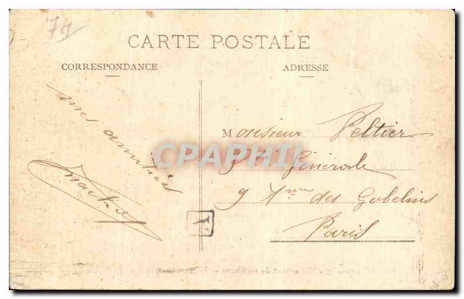 Chamonix - Monument de Saussure et le Mont Blanc - CPA  — Rückseite