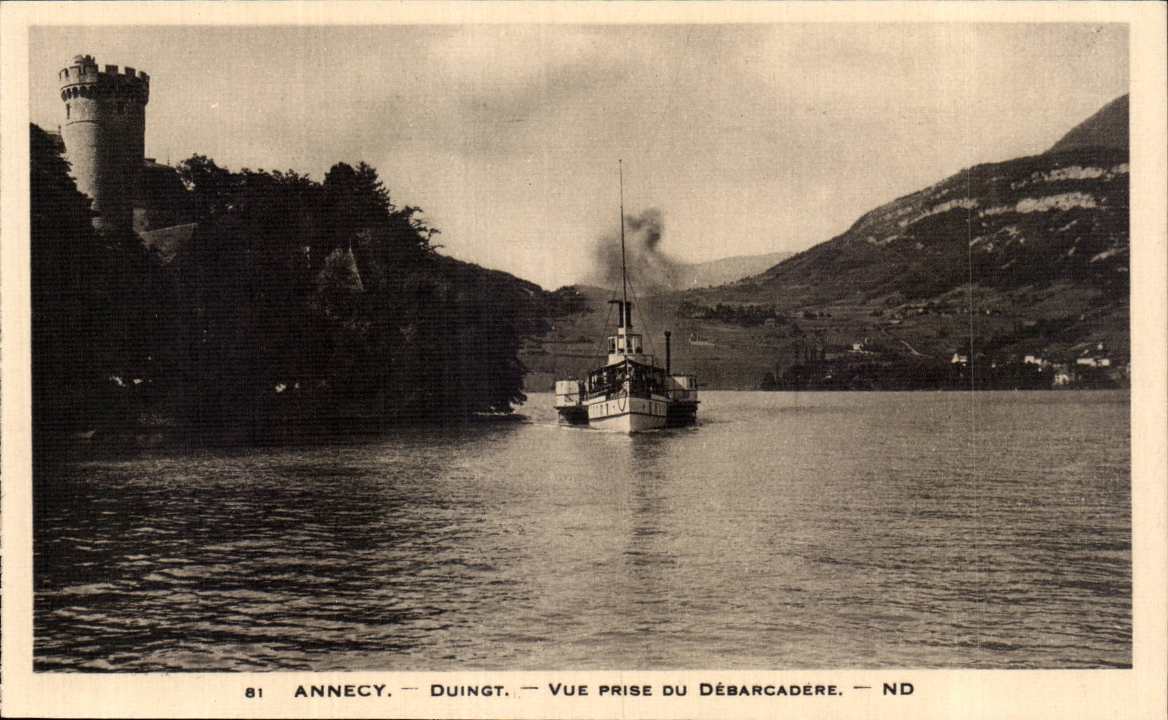 Annecy — Vue prise du Débarcadère — ND — 81