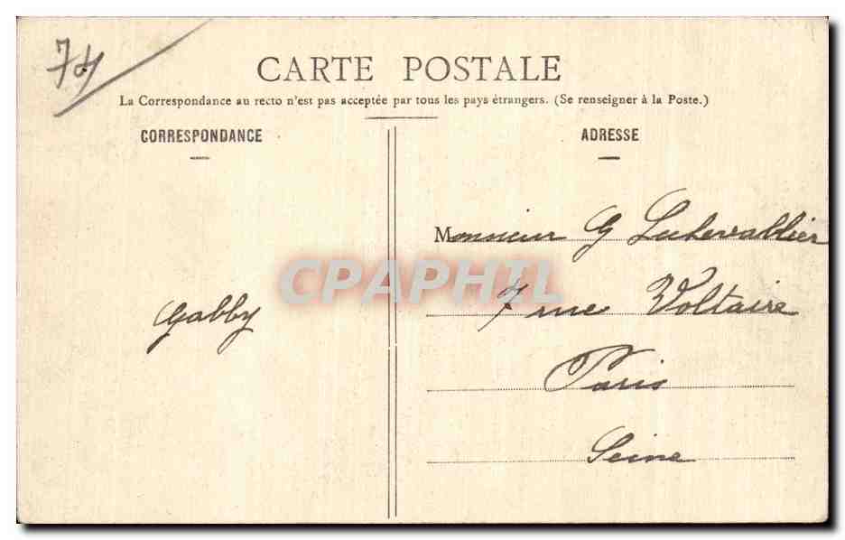 Annecy - Le Lac - Port de Duingt - CPA — Verso