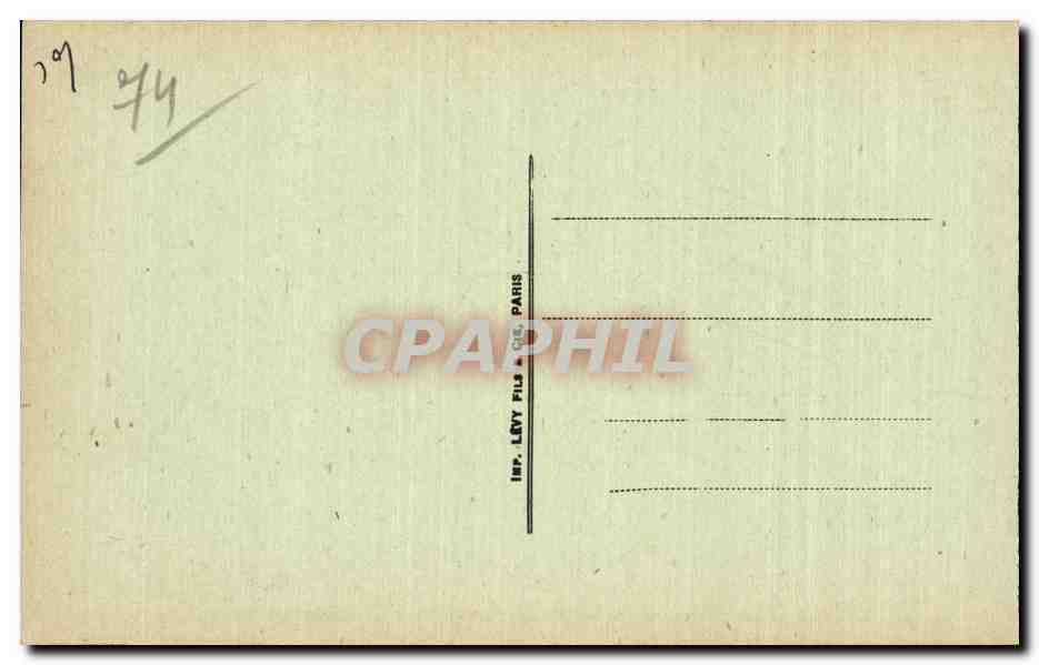 Evian les Bains - Le Port - CPA — Verso