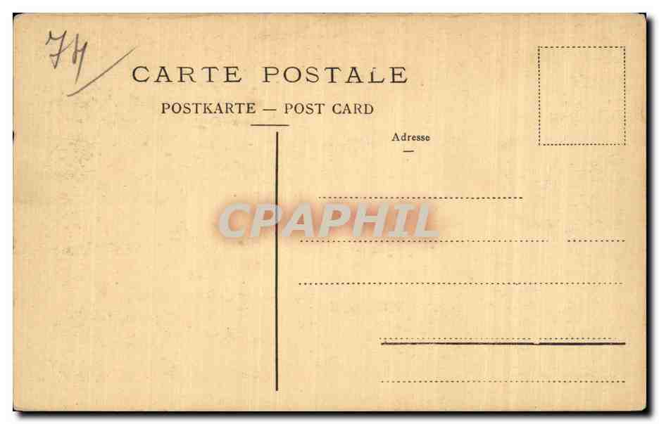 Evian les Bains - Le Royal Hotel - CPA — Verso