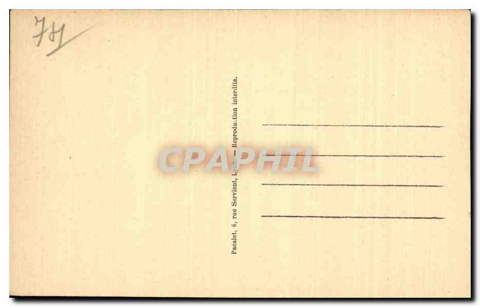 Evian les Bains - Le Port - CPA — Verso