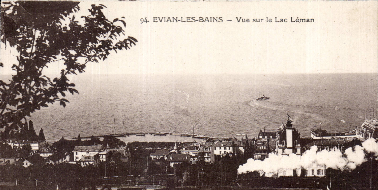 EVIAN-LES-BAINS — Vue sur le Lac Léman — Imp. Catala, Paris