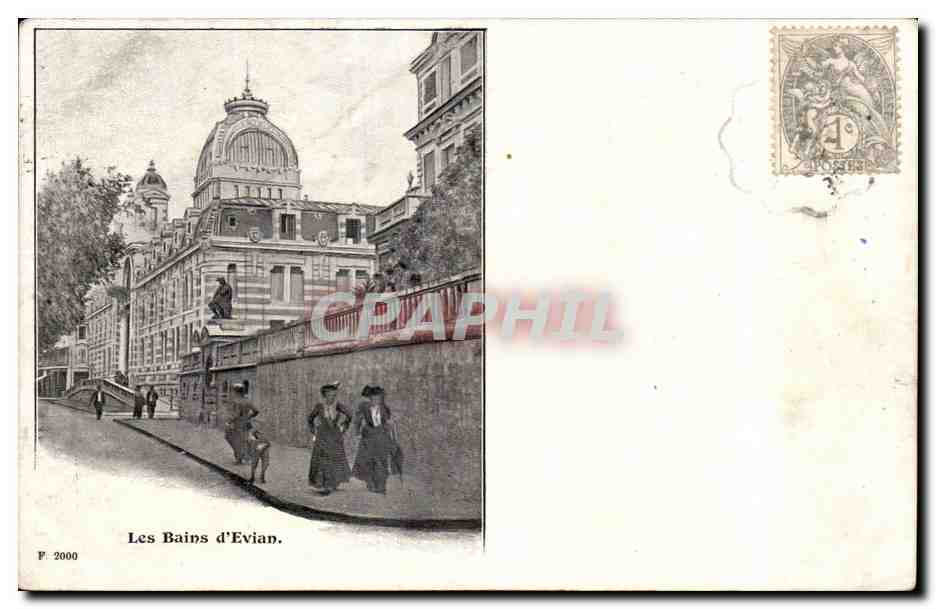 Evian les Bains - Les Bains - CPA 