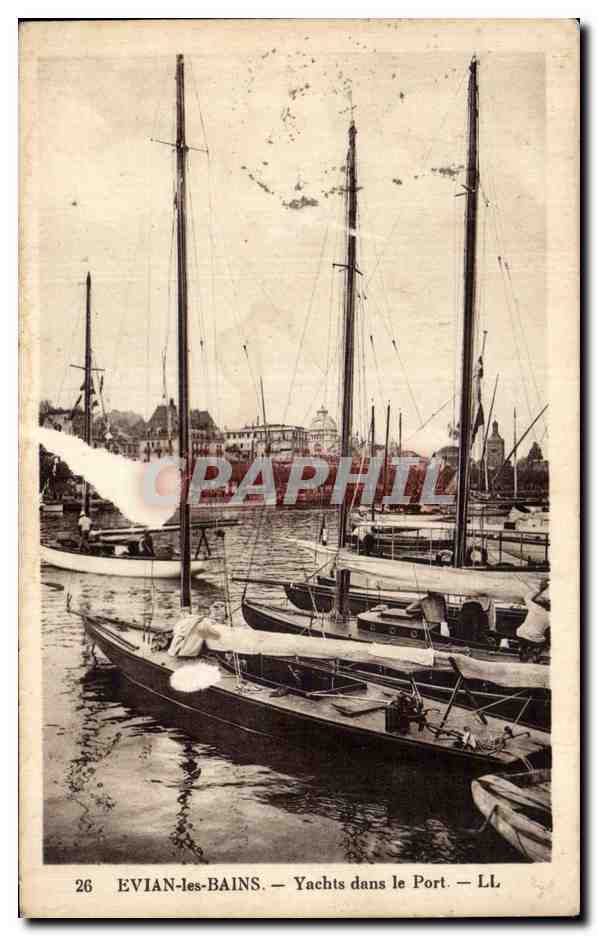 EVIAN-LES-BAINS — Yachten nel Porto — LL. n°26