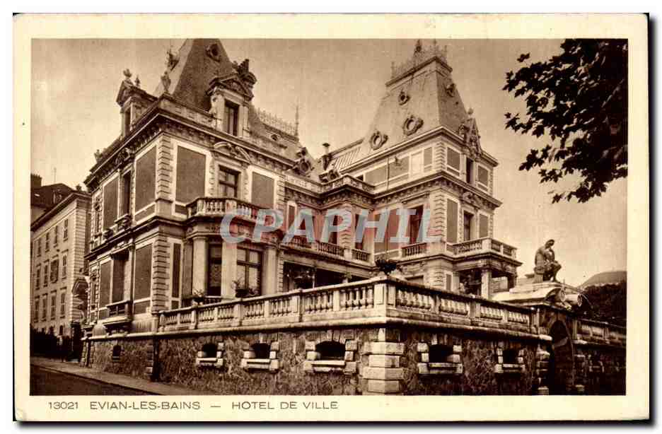 Évian-les-Bains — Hôtel de Ville — Braun & Cie, Imp.-Édit. Mulhouse-Dornach