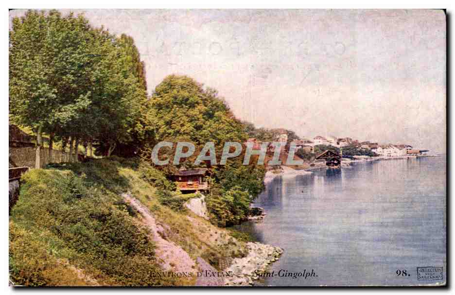 Environs d'Évian — Saint-Gingolph — Collection Bataillon, n° 98