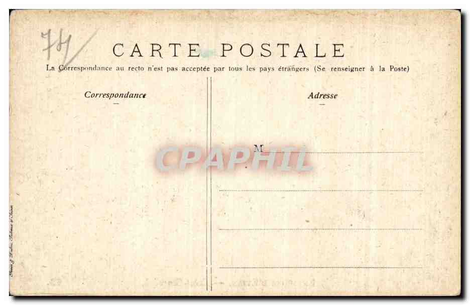 Environs d'Évian — Saint-Gingolph — Collection Bataillon, n° 98 — Verso