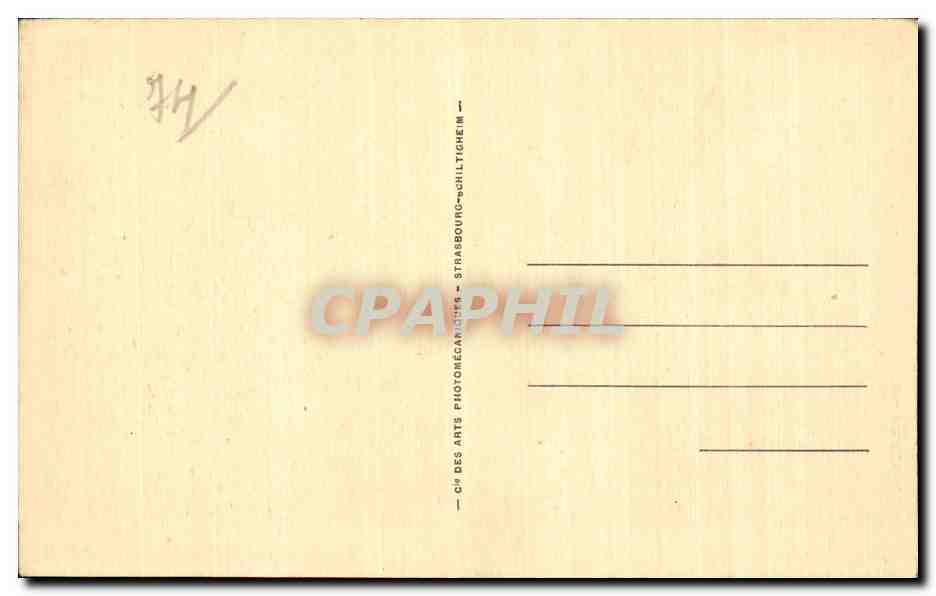 Evian les Bains - L Embarcadere au fond - Dent d Oche - CPA  — Verso