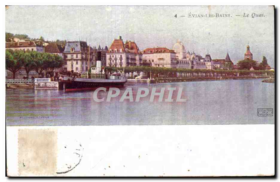 Evian les Bains - Le Quai - CPA 