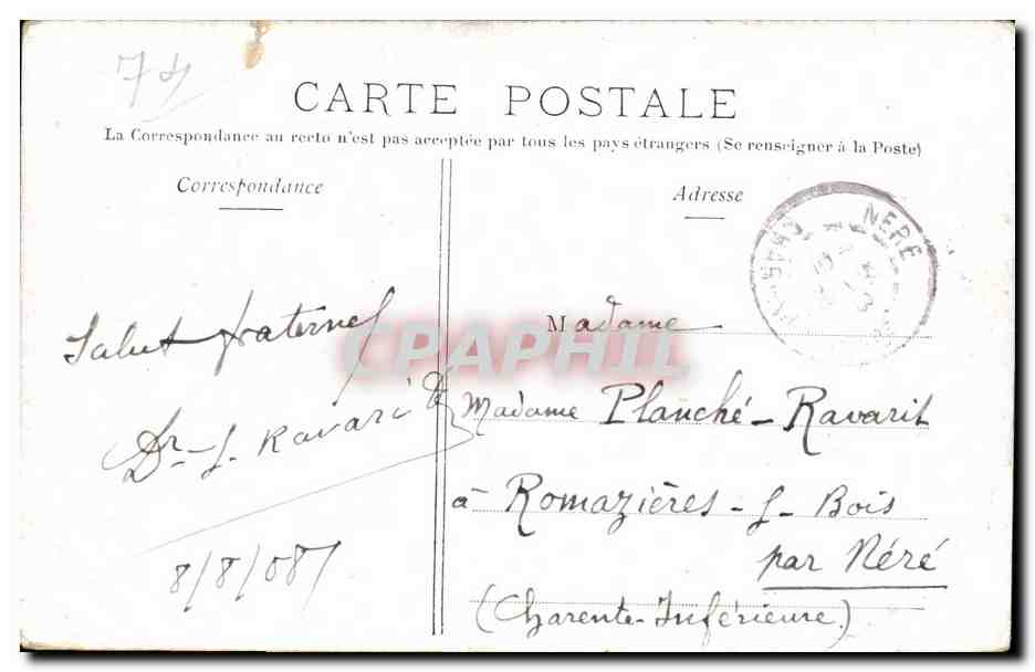 Evian les Bains - Le Quai - CPA  — Verso
