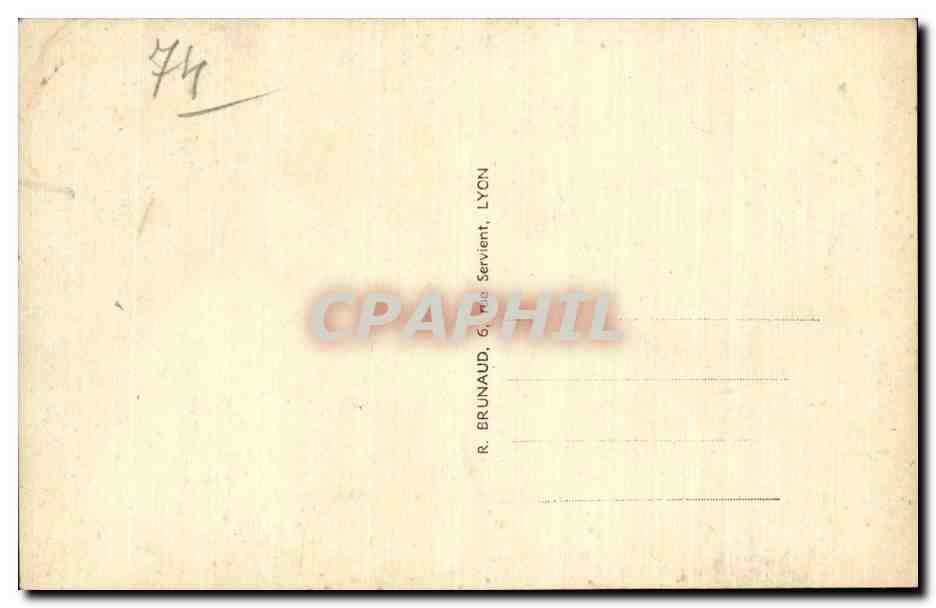 Evian les Bains - Un Bateau - CPA  — Verso
