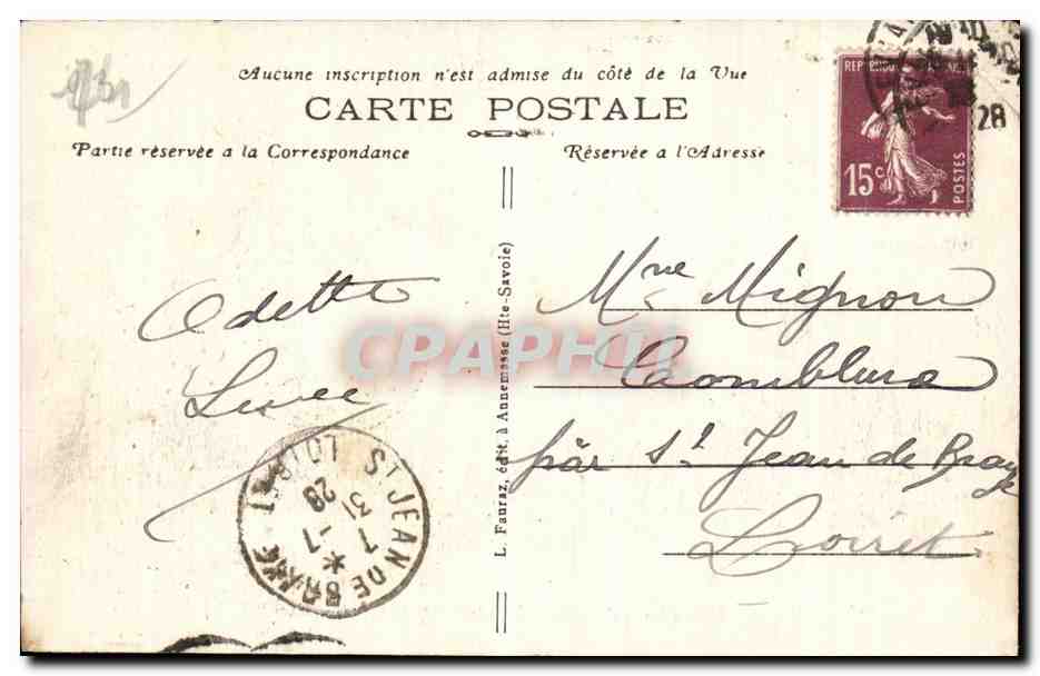 ÉVIAN-les-BAINS (Haute-Savoie) — Le Casino Municipal — éditeur 1360 — Back