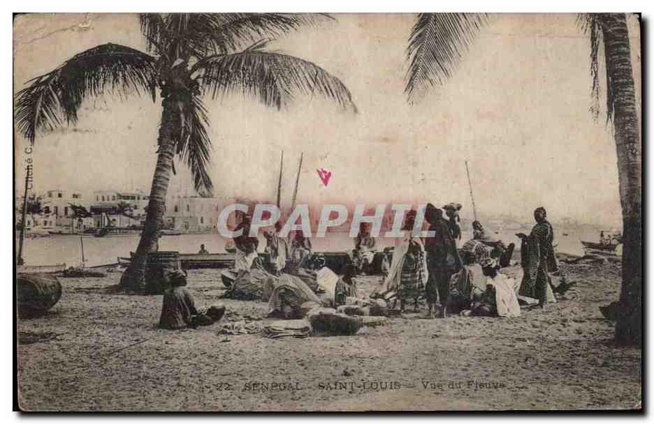 CPA Senegal Saint Louis Vue du fleuve