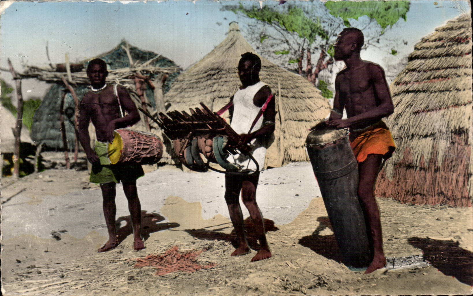 CPA AOF Tam tam et balafon 