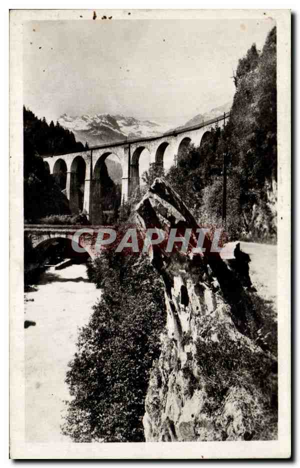 CPA Les Houches pont de Sainte Marie 