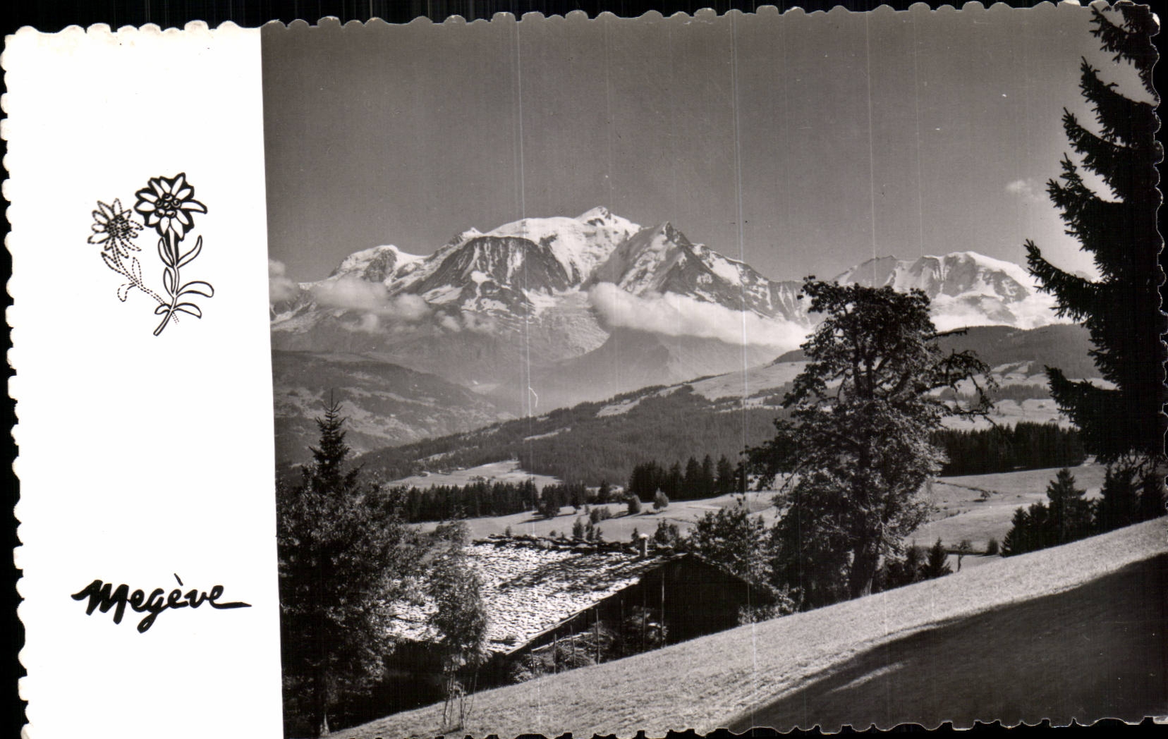 Megève — Vue du Mont Arbois et des contreforts du Mont Blanc — Photos Le Moulut
