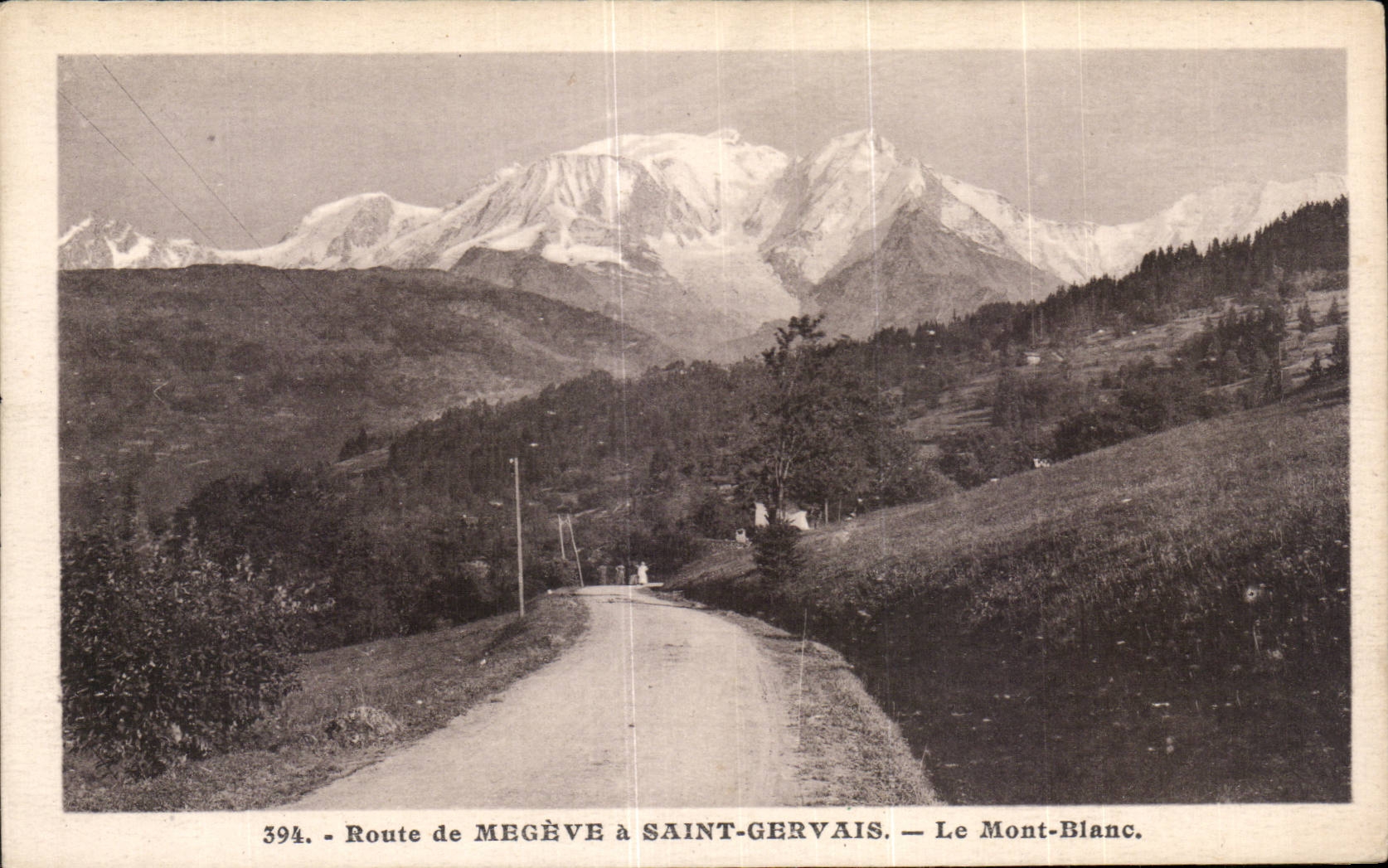Route de Megève à Saint-Gervais — Le Mont-Blanc