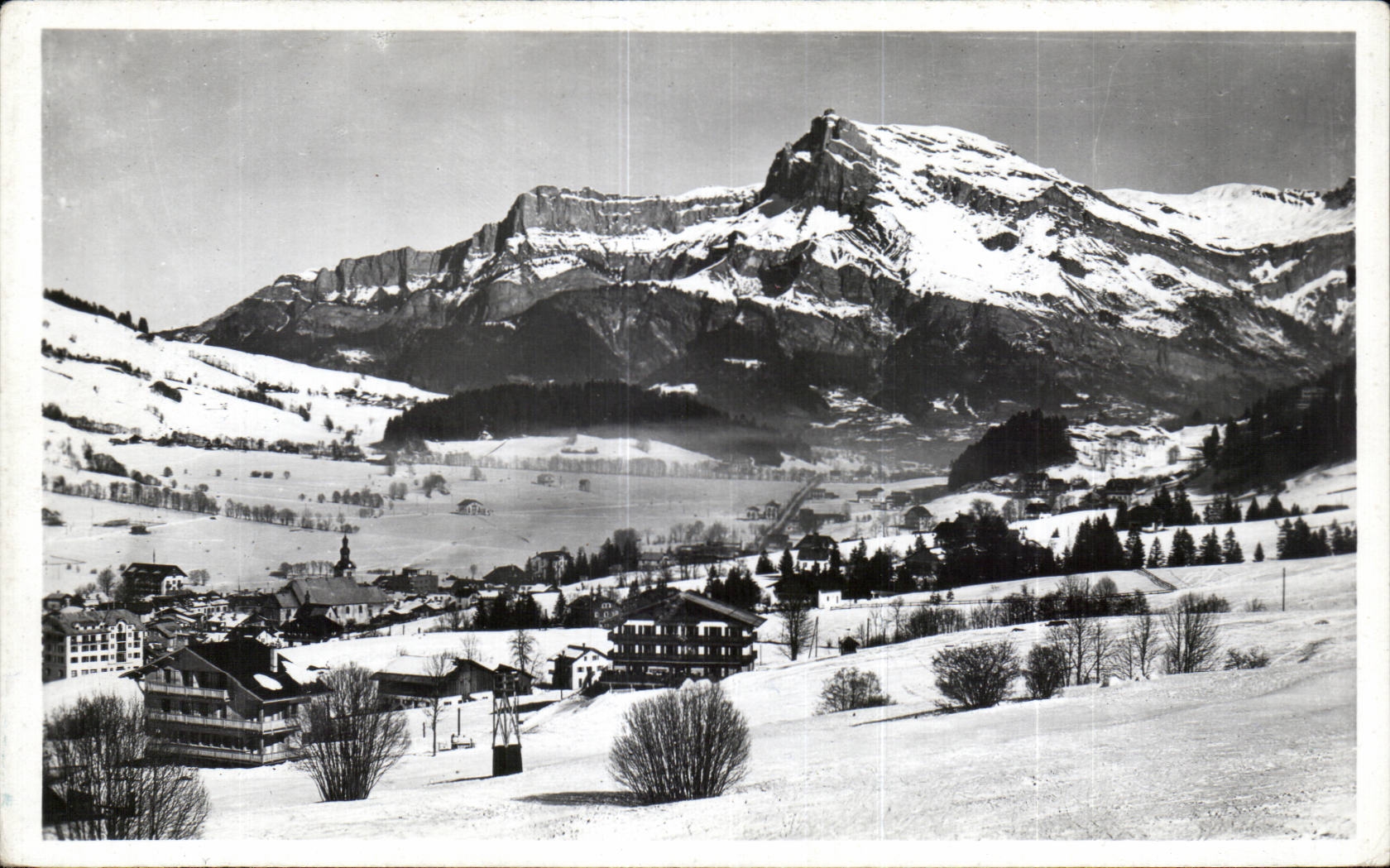Mégeve (1113 m) — Winterstation — L. Morand, Fotograf, Mégeve (Haute-Savoie)