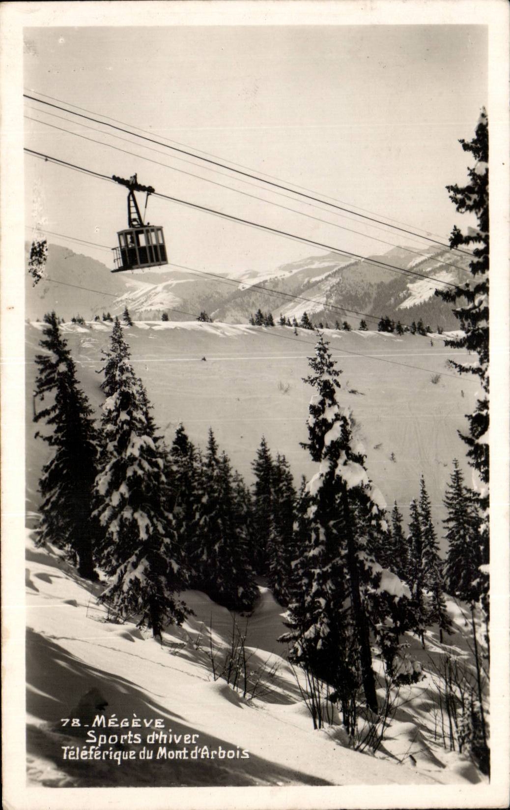CPA Megeve Sports d hiver Teleferique du Mont d Arbois