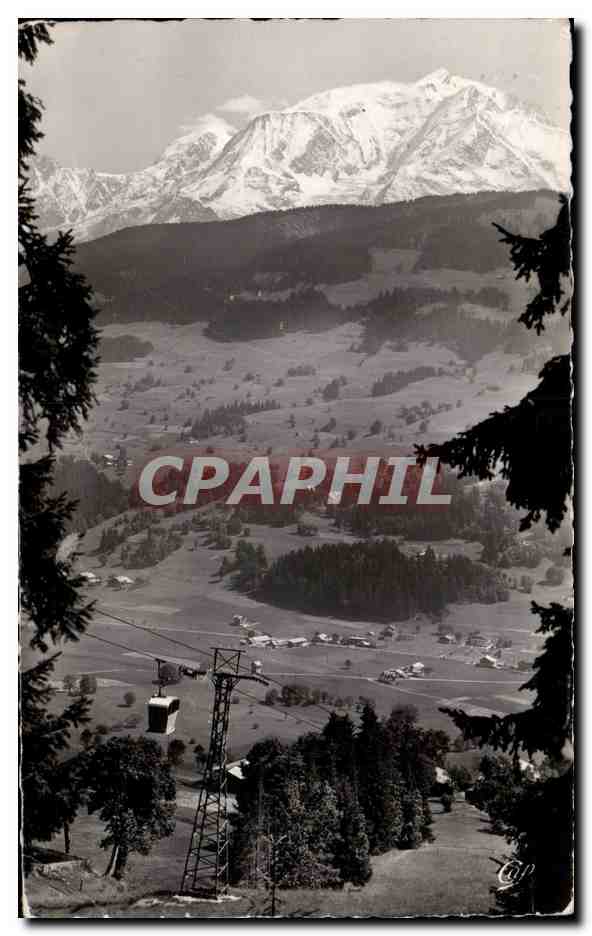 Mégeve — Die Télécabines du Jaillet und der Mont-Blanc — Réal-Photo