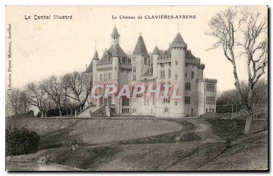 CPA Cantal Le chateau de Clavieres Ayrens 