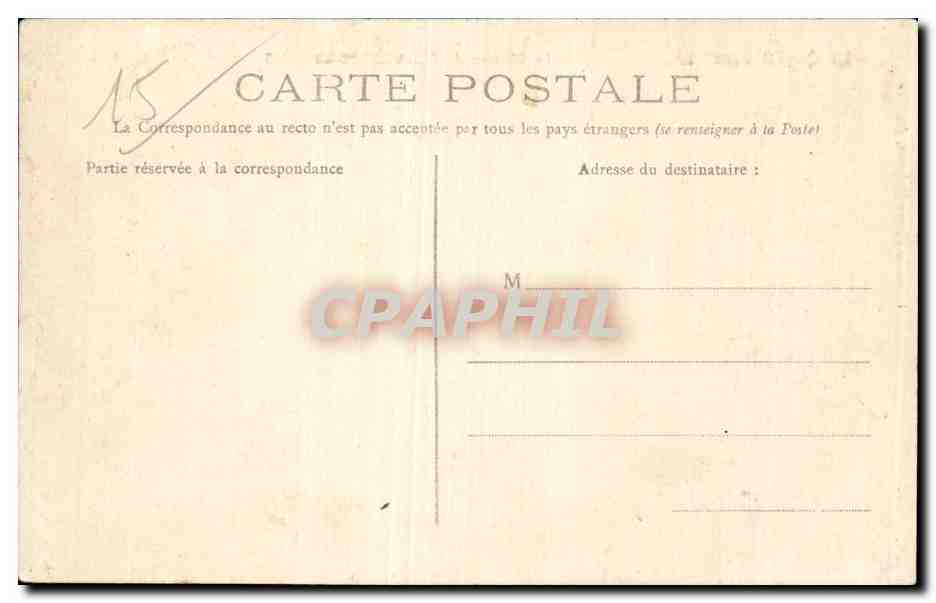 CPA Cantal Le chateau de Clavieres Ayrens  — Rückseite