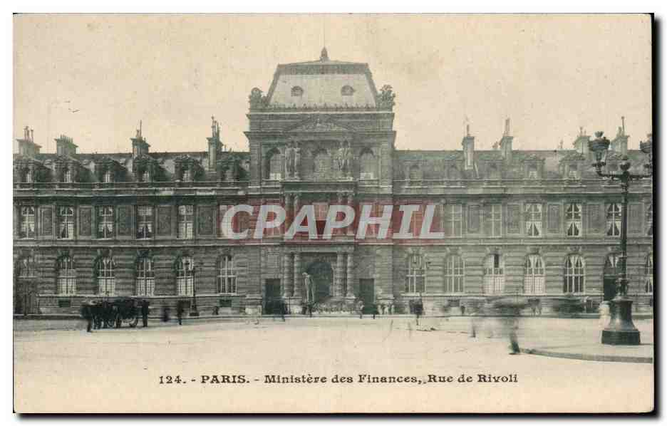 CPA Paris Ministere des finances Rue de Rivoli