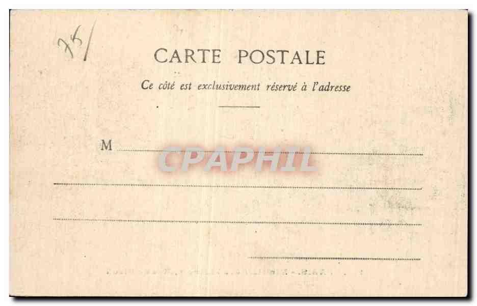 CPA Paris Ministere des finances Rue de Rivoli — Verso