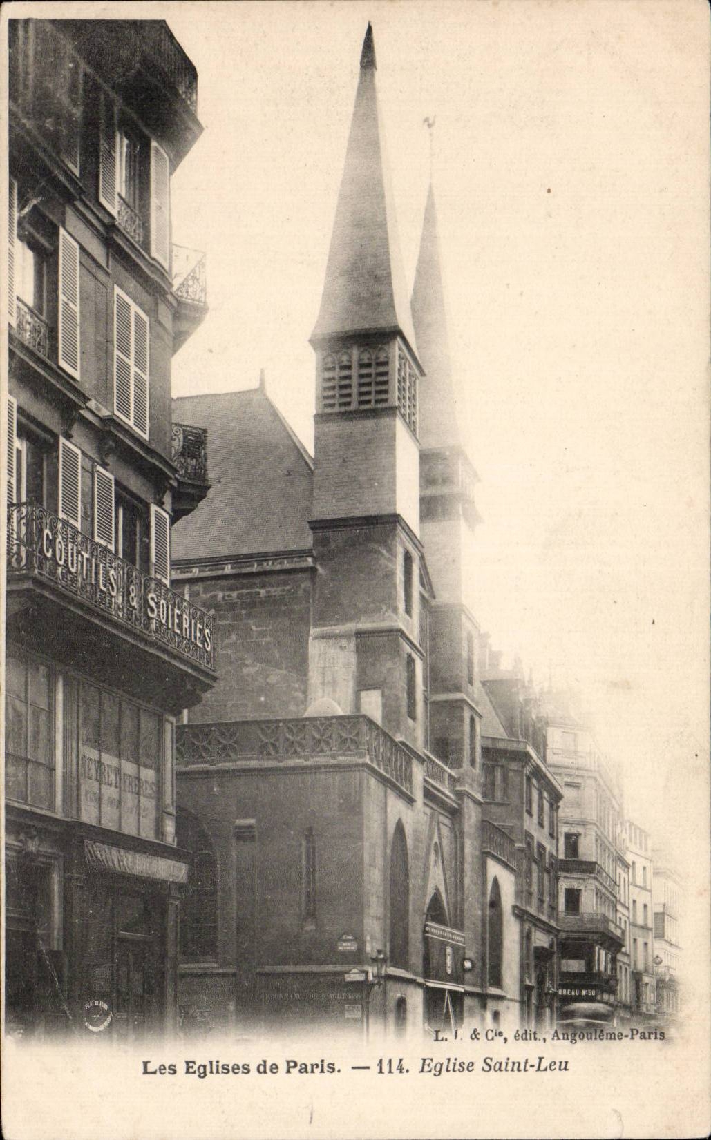 CPA Paris Eglise Saint Leu