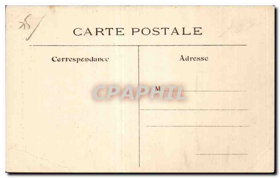 CPA Paris Eglise Saint Leu — Verso