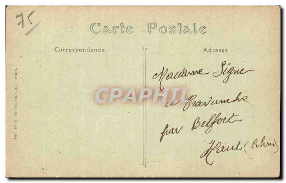 CPA Paris Eglise St Deu Rue Saint Louis  — Rückseite