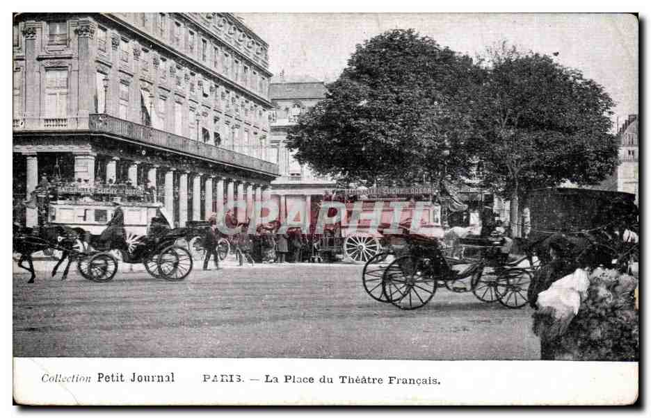 CPA Paris place du theatre francais