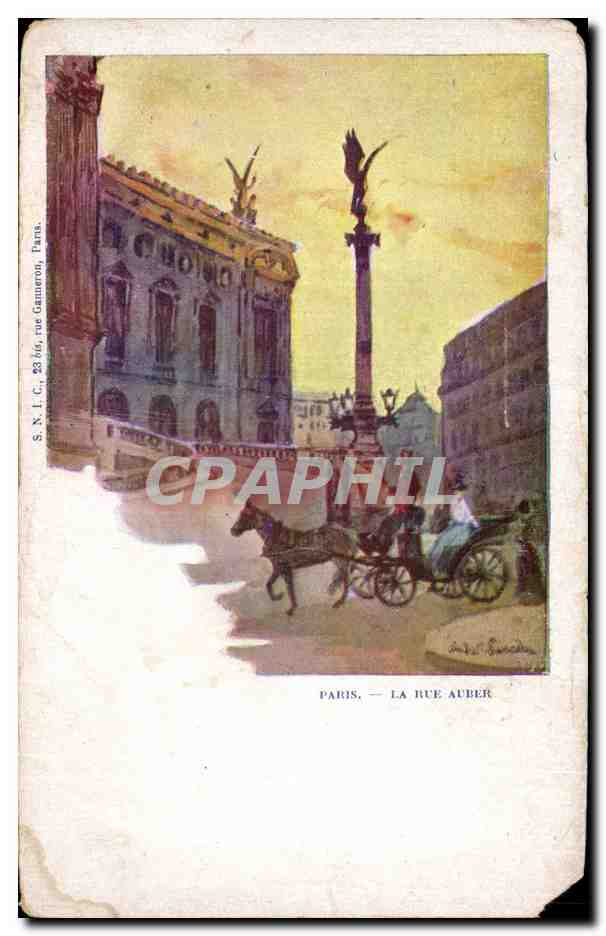 CPA Paris La rue Aubert